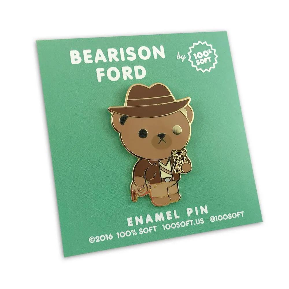 100% Soft - "Bearison Ford - Indiana Bear" Enamel Pin