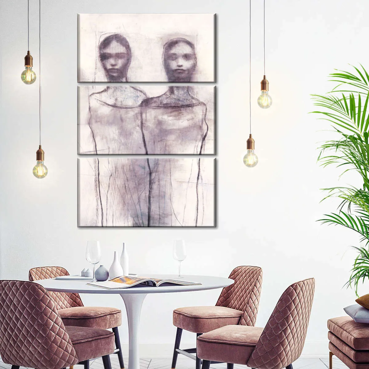 2 Figures Study I Wall Art