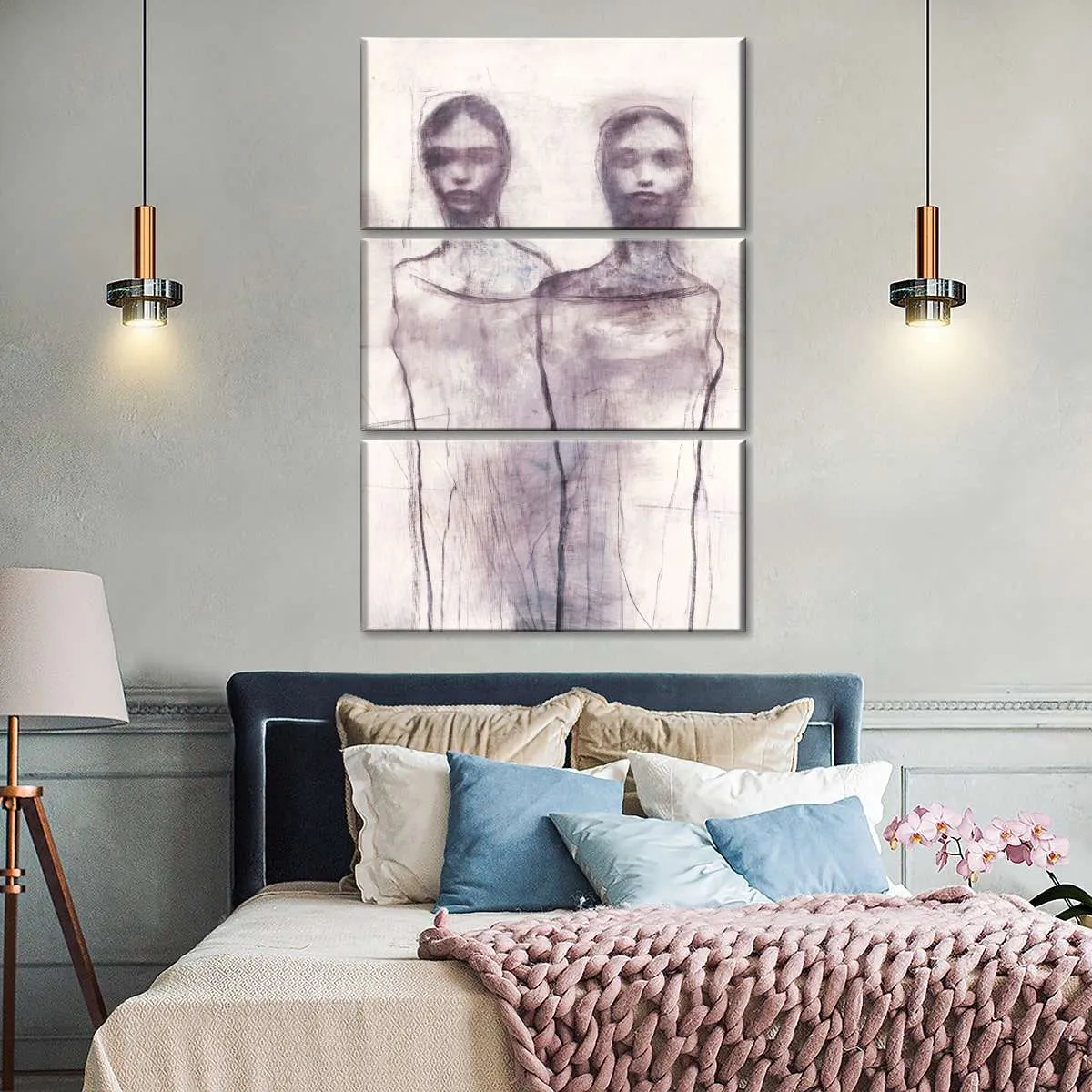 2 Figures Study I Wall Art