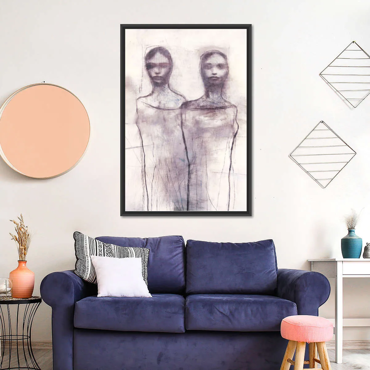 2 Figures Study I Wall Art