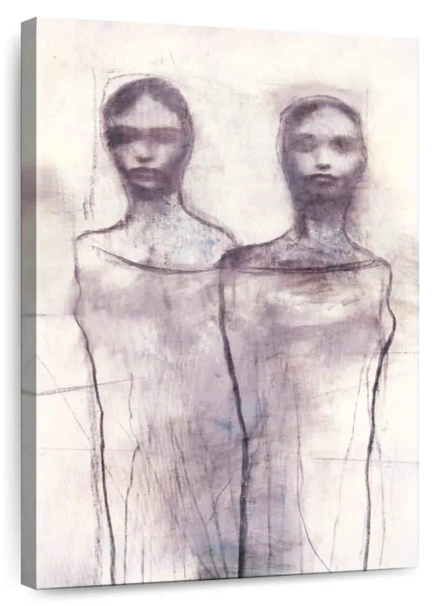 2 Figures Study I Wall Art