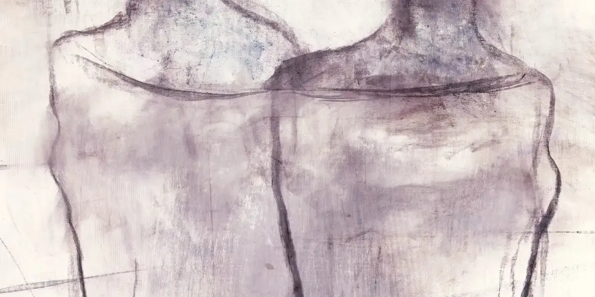 2 Figures Study I Wall Art