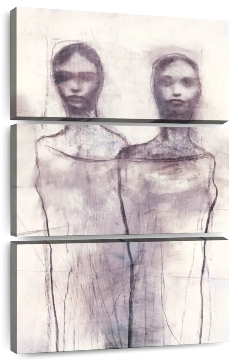 2 Figures Study I Wall Art