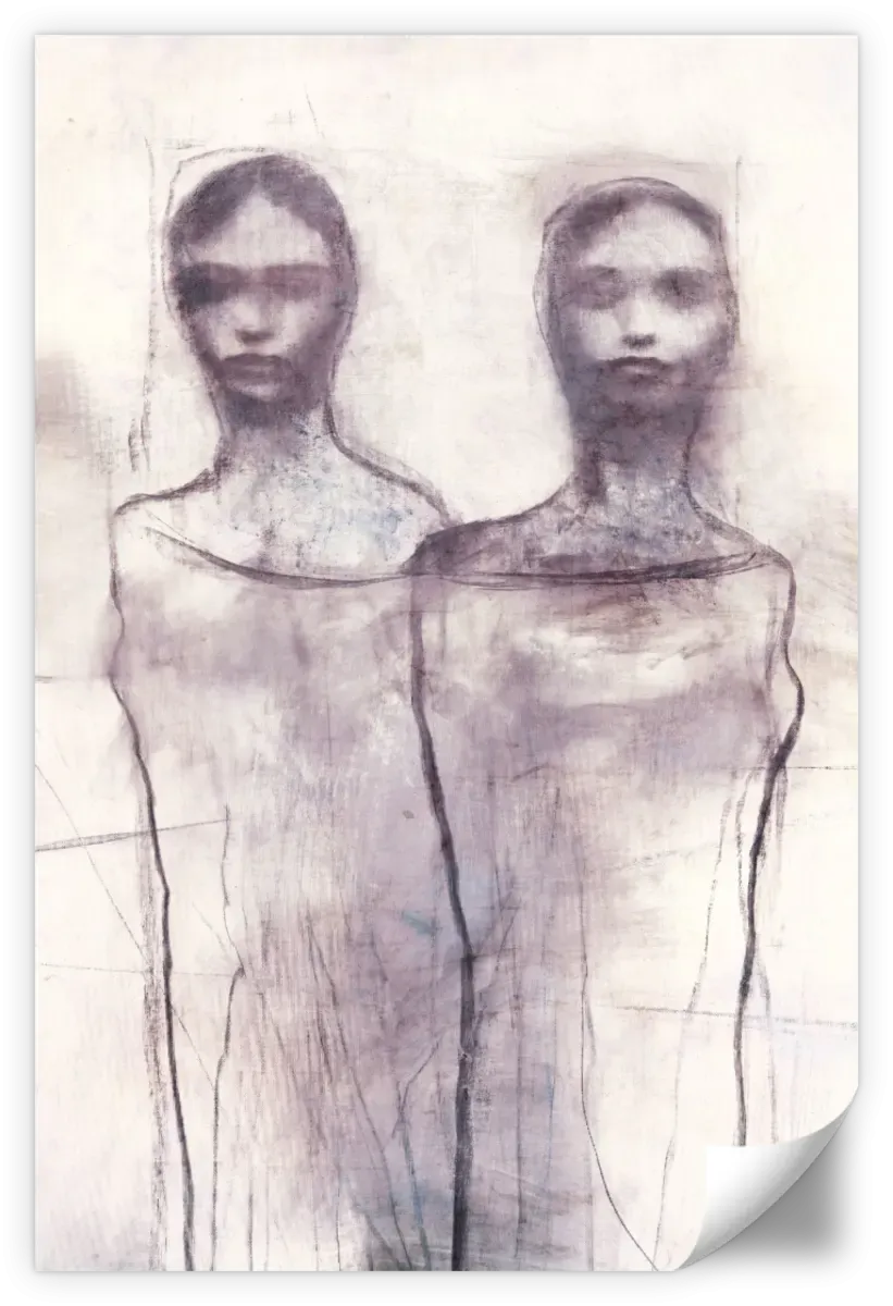 2 Figures Study I Wall Art