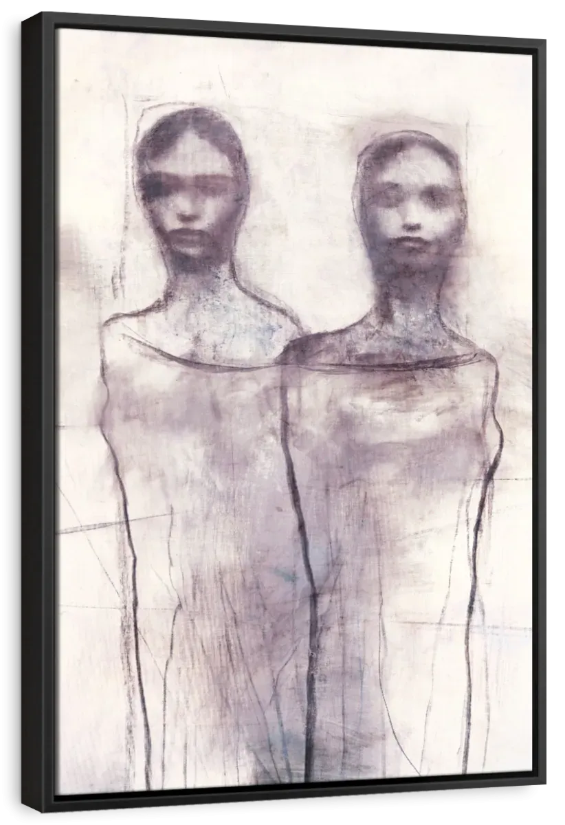 2 Figures Study I Wall Art