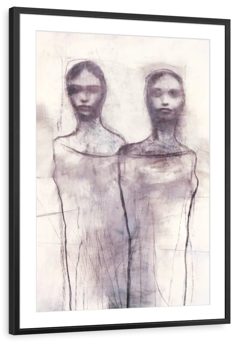 2 Figures Study I Wall Art