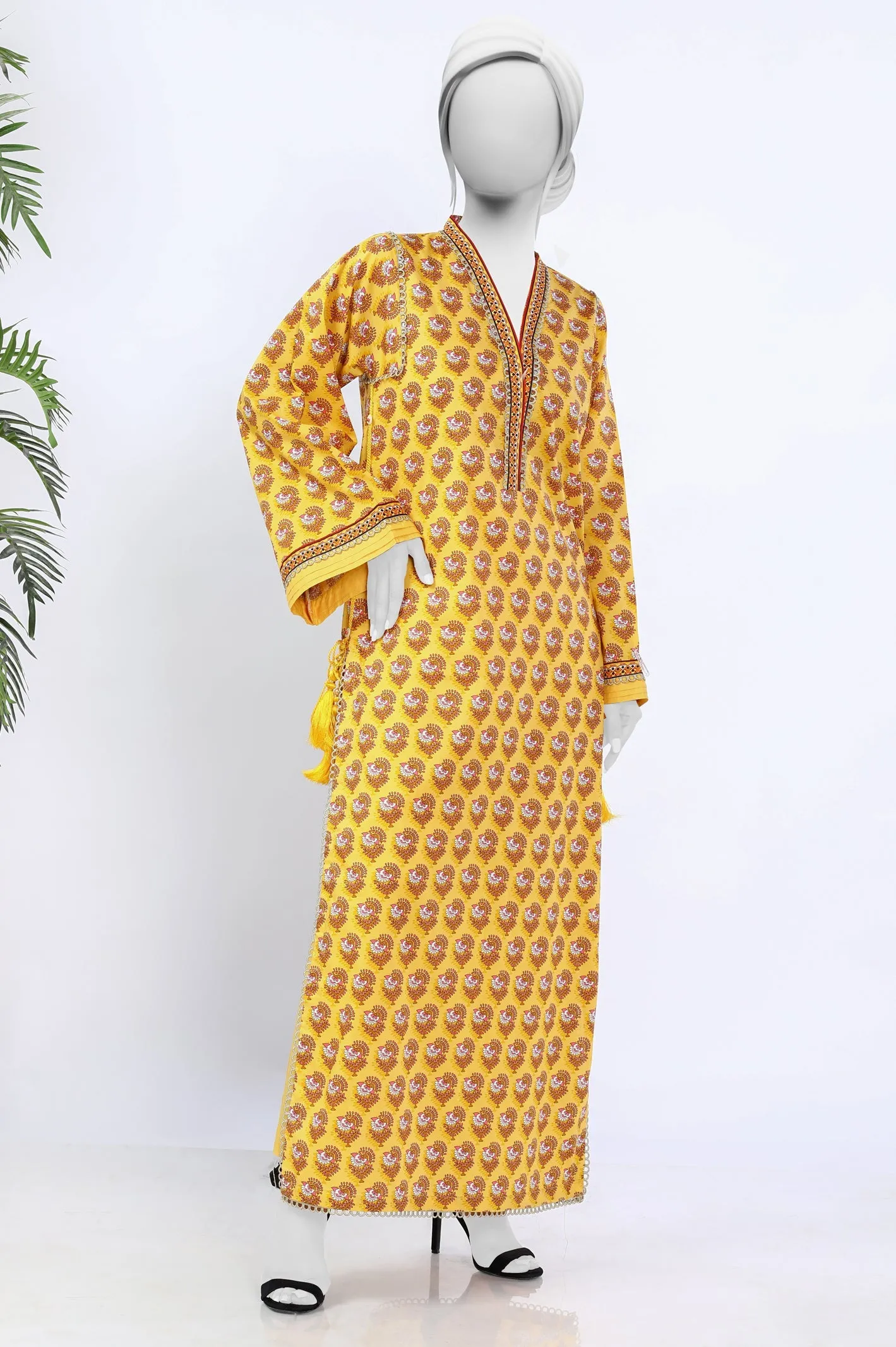2PC Unstitched Printed
