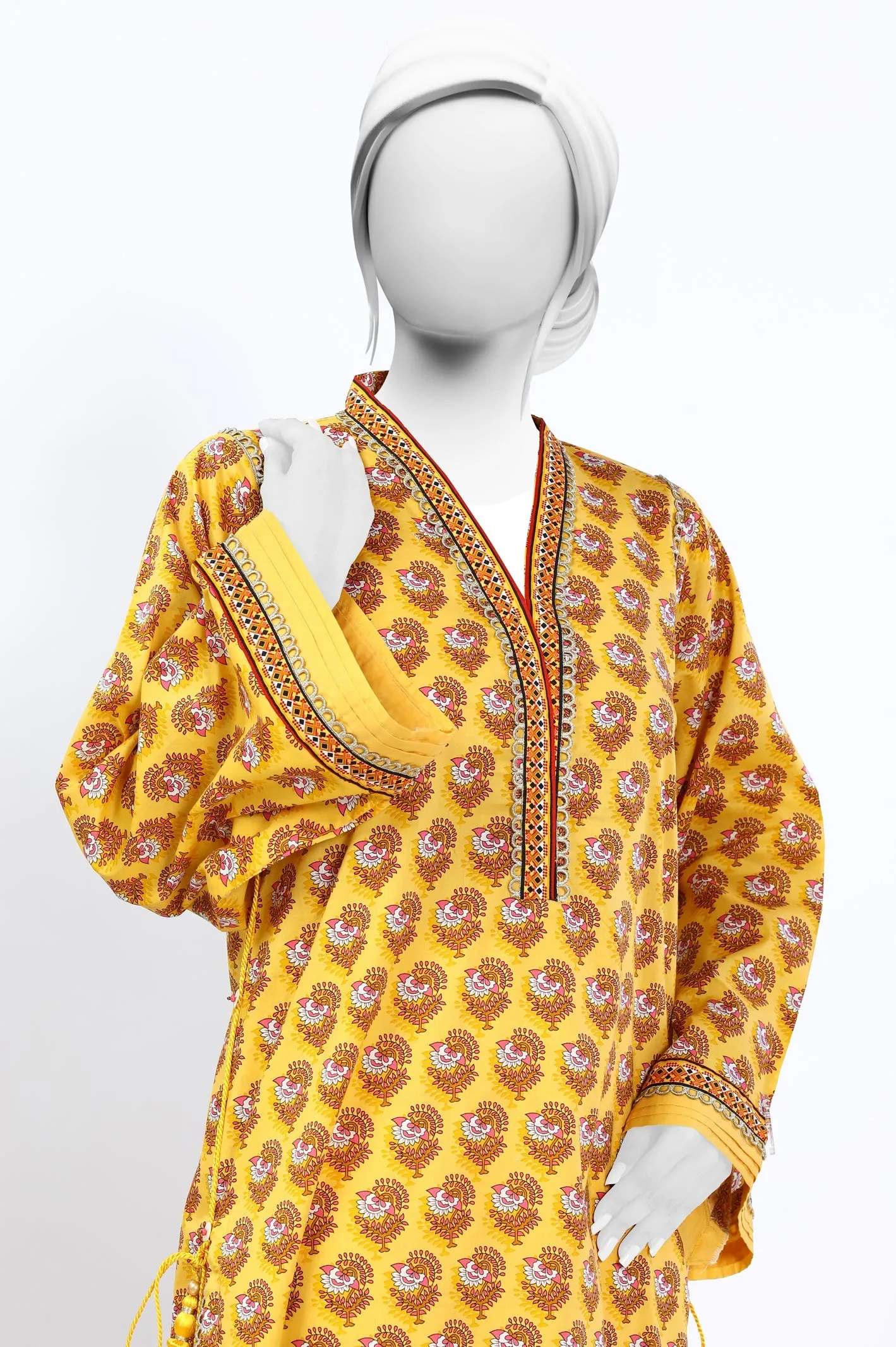 2PC Unstitched Printed