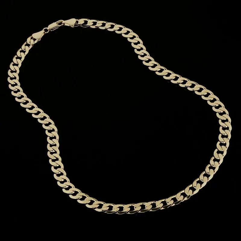 9mm Gold Filled Bonded Cuban Curb Chain 20/24 Inches