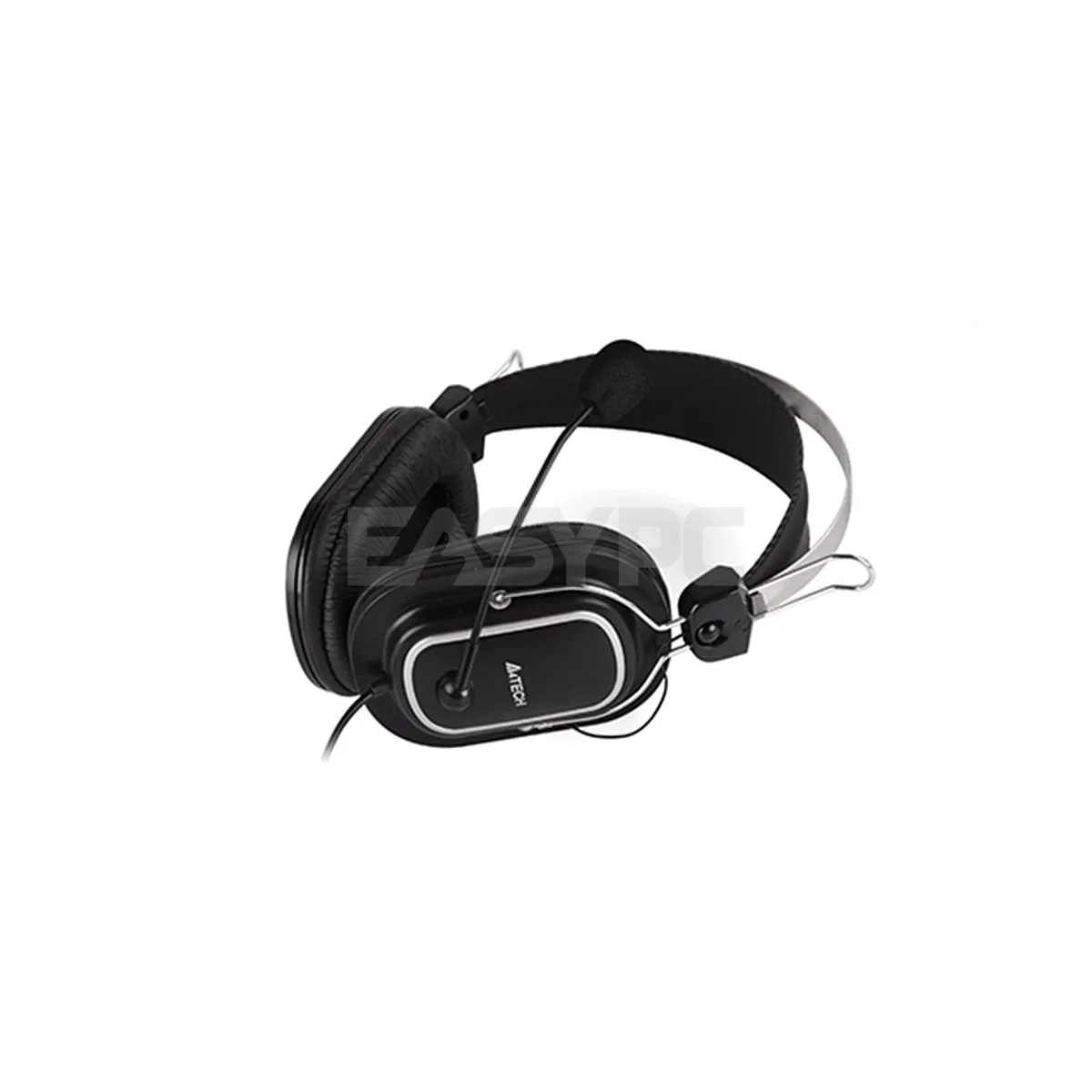 A4Tech Hs50 Omnidirectional Noise-cancelling Mic Headset Black, Adjustable Headband, Quadrate Ear Cushion, Superior Sound Quality Headset