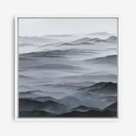 Abstract Mountain Range I (Square) Canvas Print