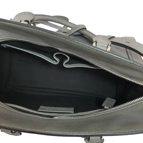 Alexander McQueen Grey Leather Skull Lock Tote | Like New |