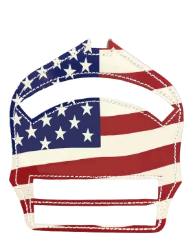 American Flag 6" Leather Front