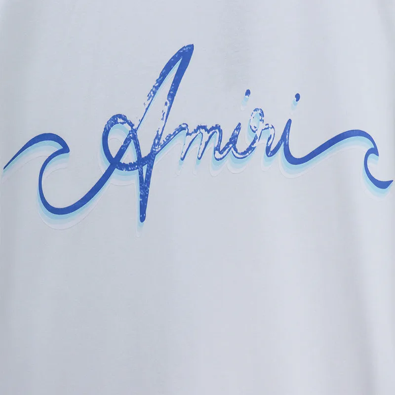 AMIRI Logo-Print Cotton T Shirt White