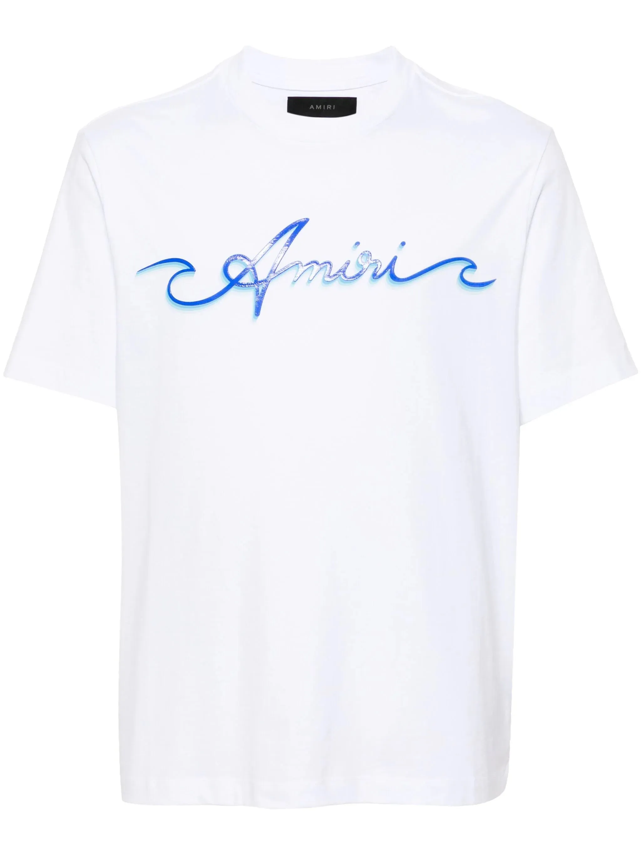 AMIRI Logo-Print Cotton T Shirt White