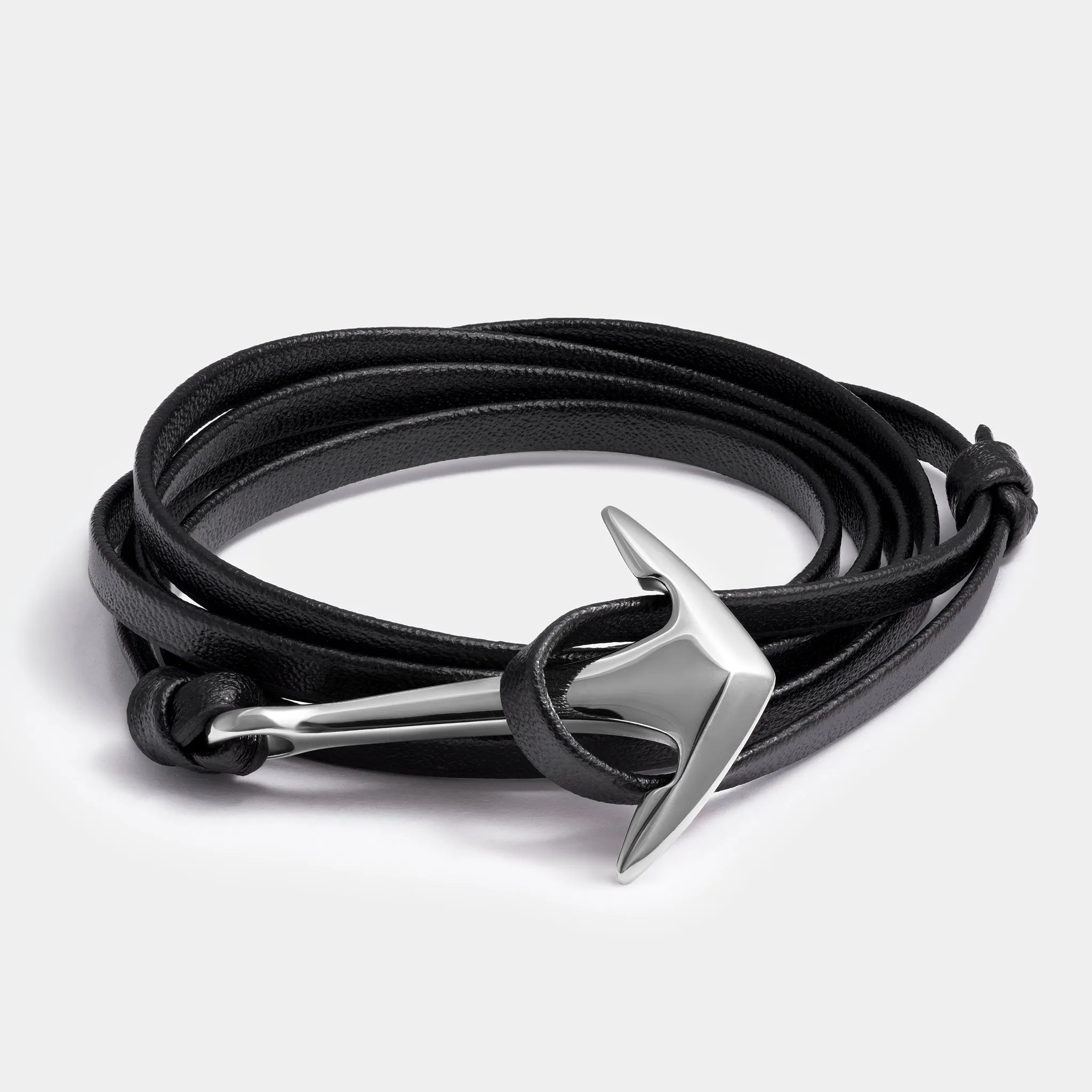 Anchor Leather Silver