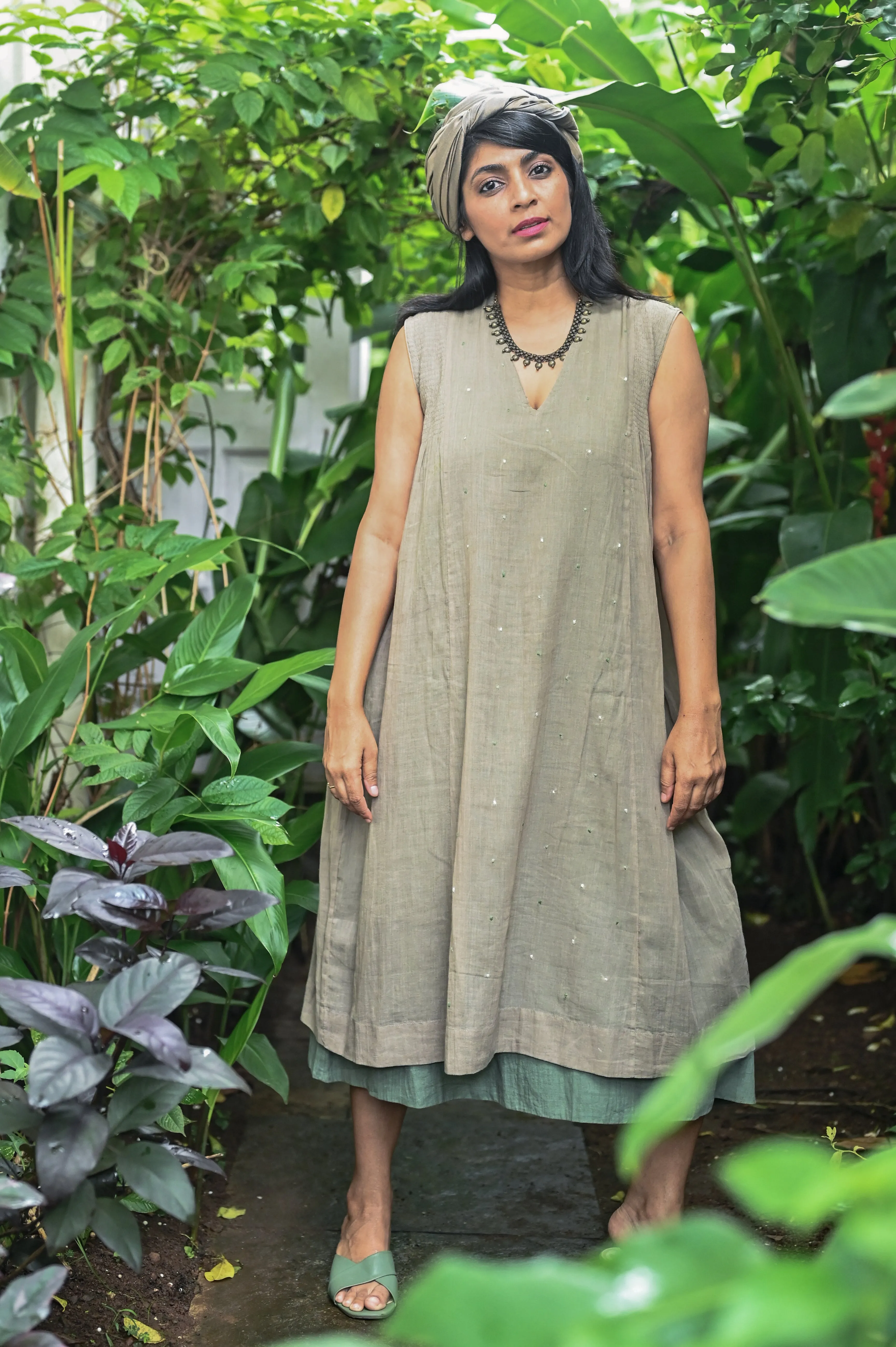 Arcus Embroidered Layered Dress
