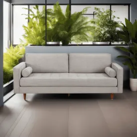 Ashla Grey Fabric Sofa