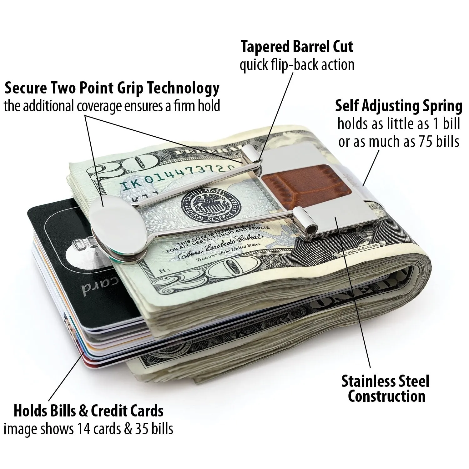 Bill Binder - Money Clip & Credit Card Holder