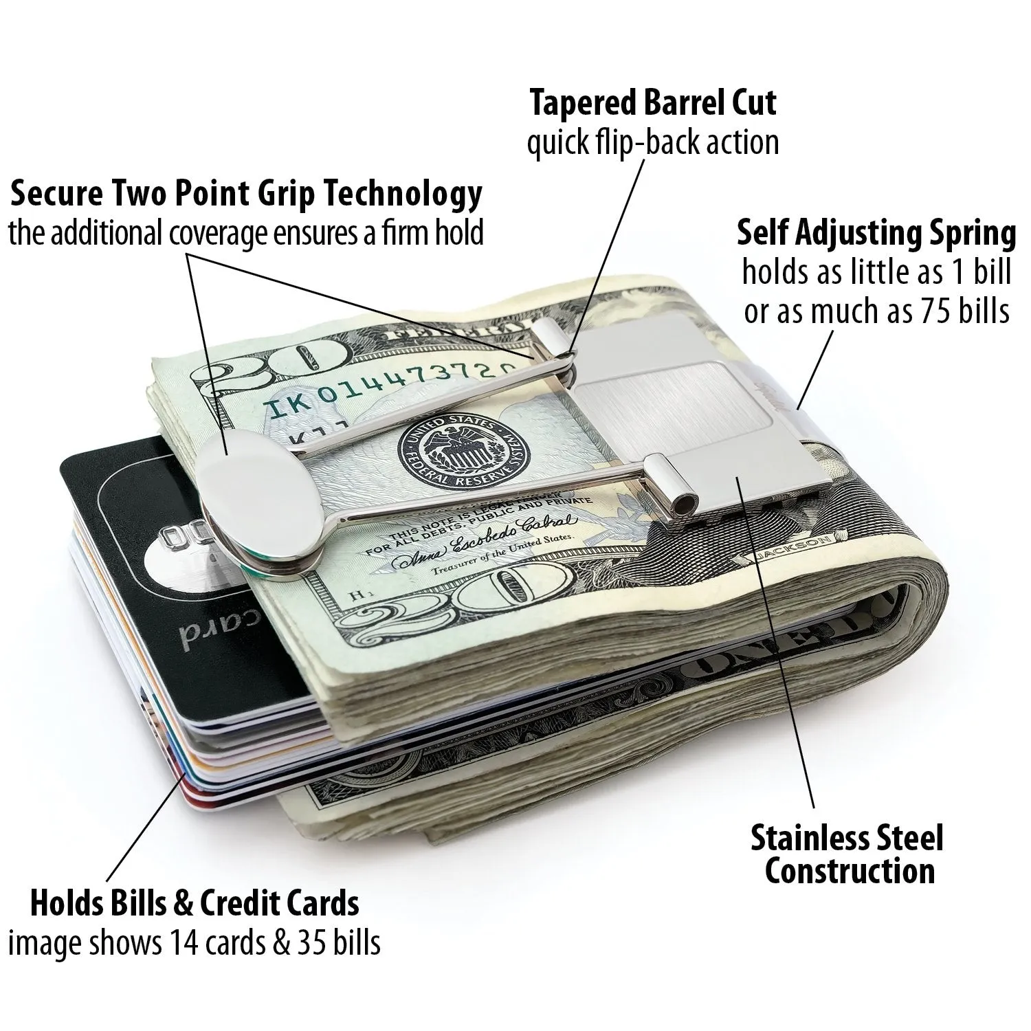 Bill Binder - Money Clip & Credit Card Holder