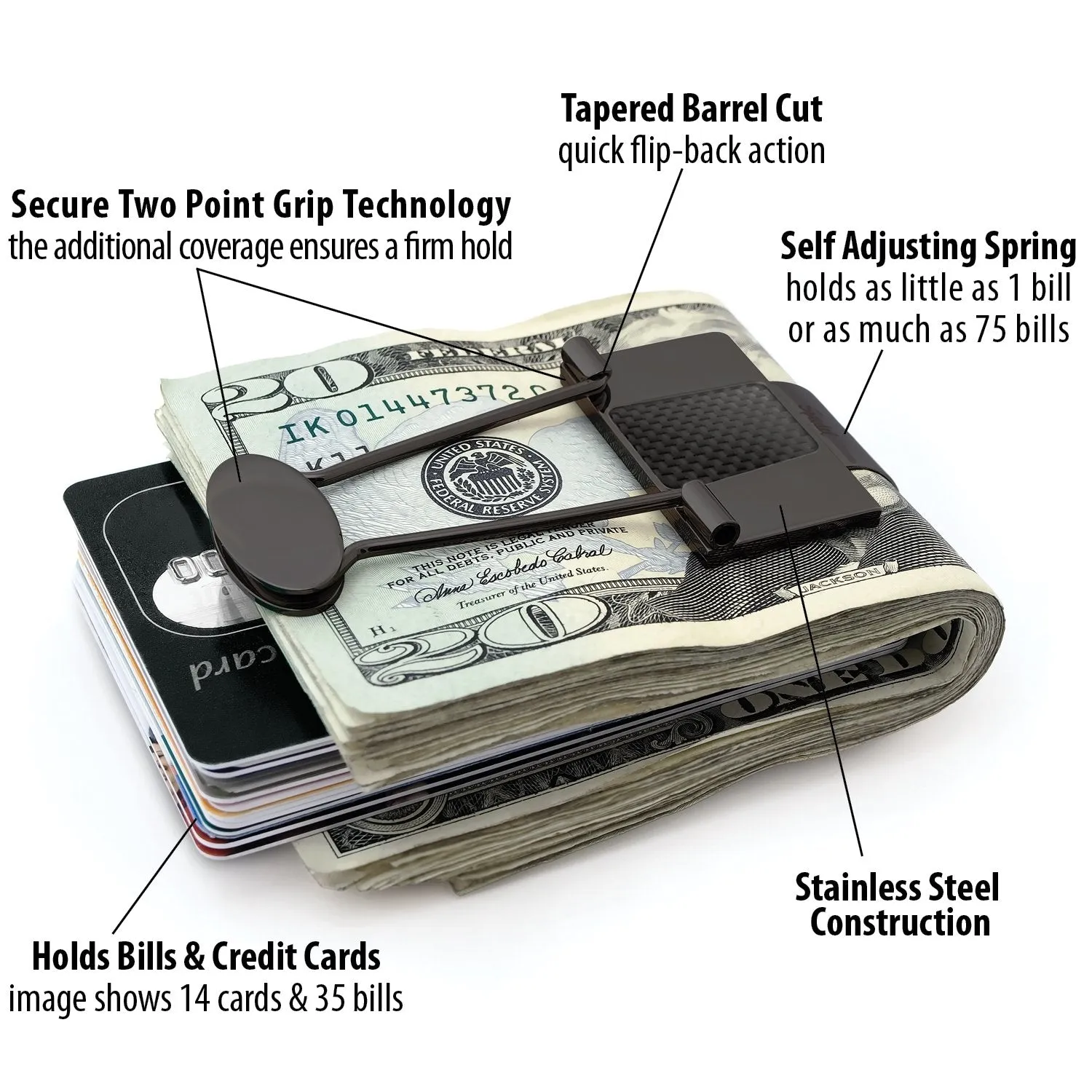 Bill Binder - Money Clip & Credit Card Holder