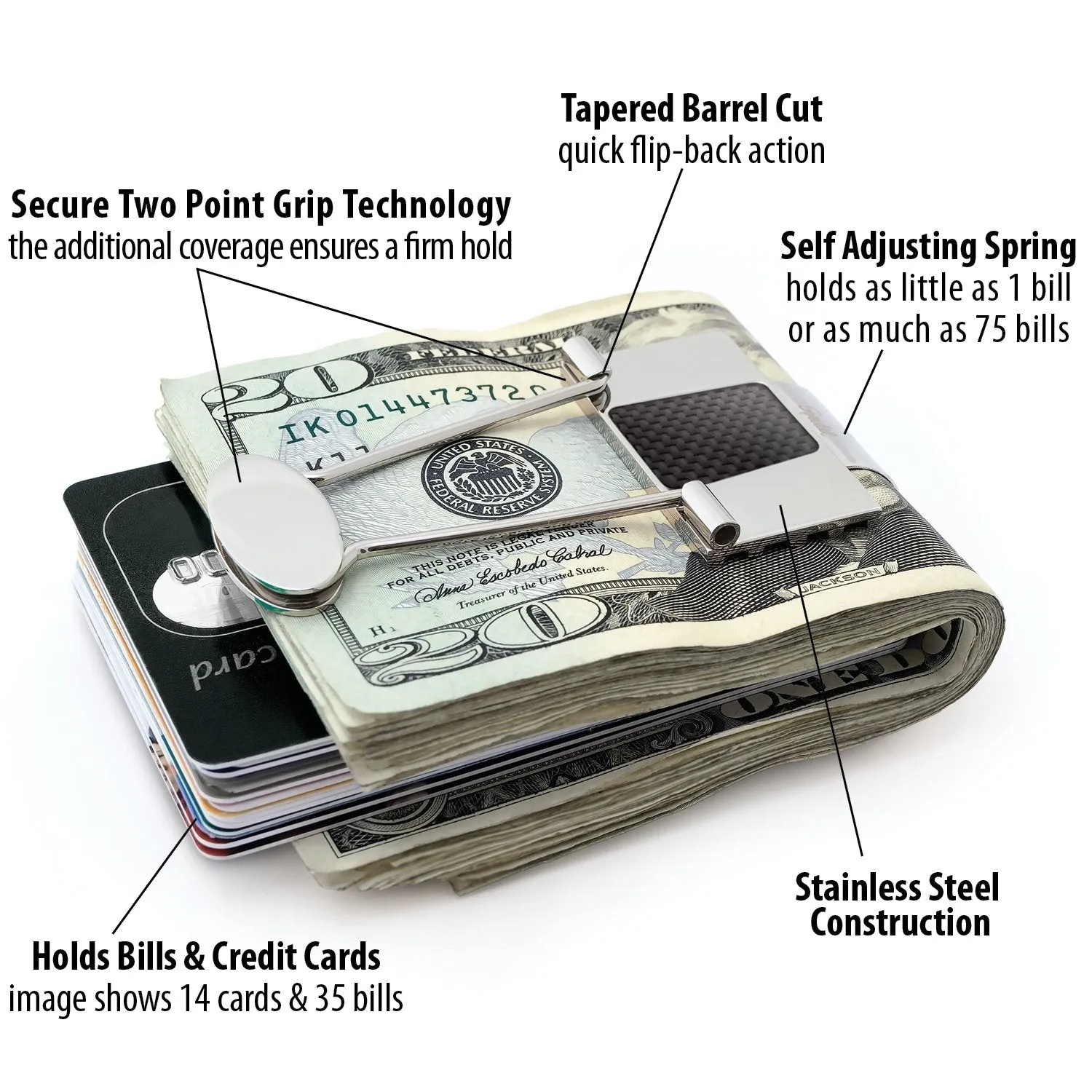Bill Binder - Money Clip & Credit Card Holder