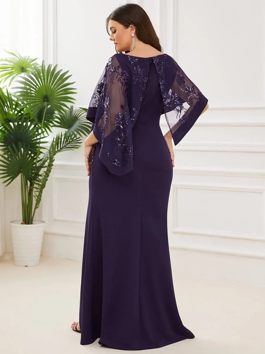 Black Elegant Jumpsuit with Side Slits
