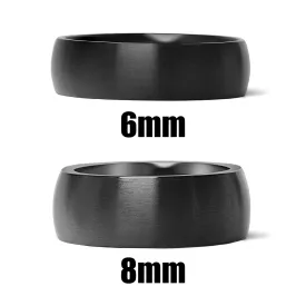 Black Matte Stainless Steel Ring / CFR7031