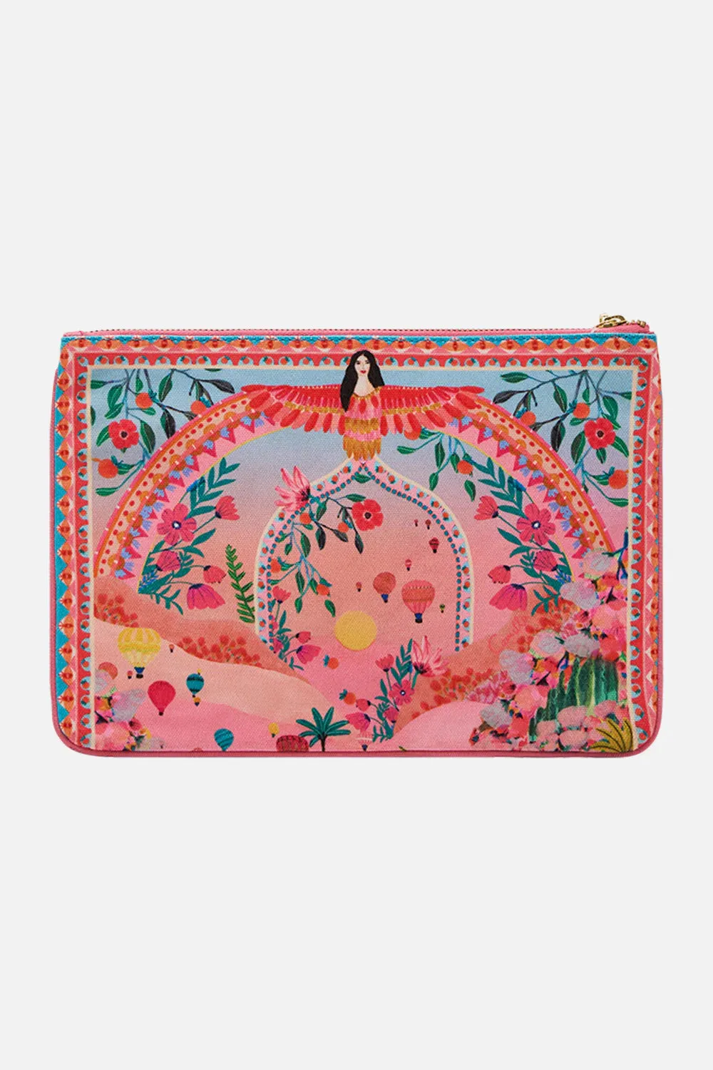 Camilla Small Canvas Clutch - Sister Sunset