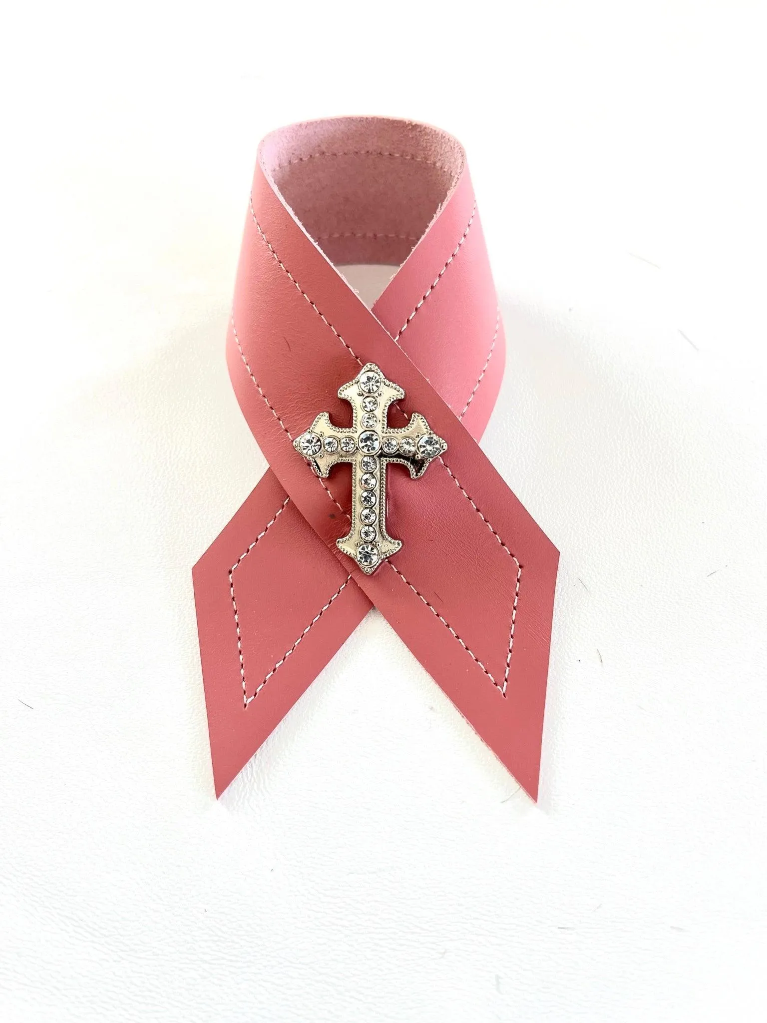 Cancer Awareness Leather Napkin Rings