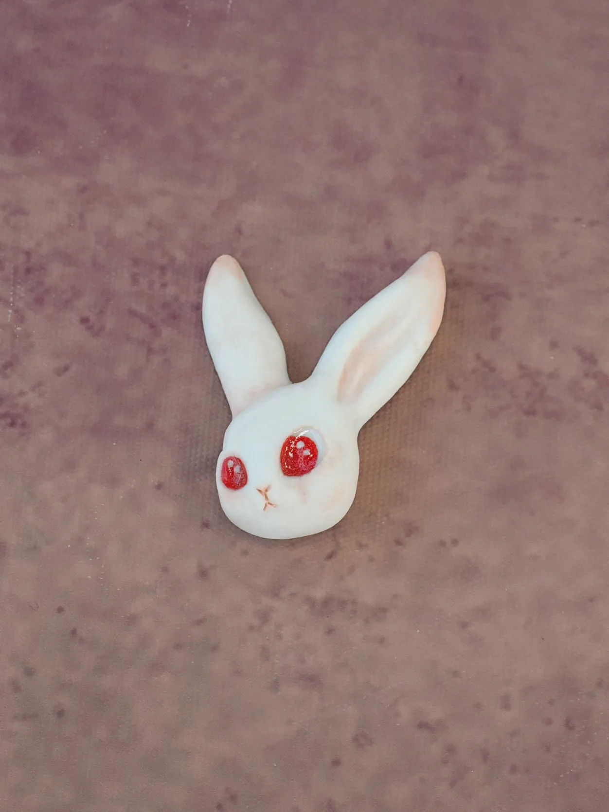 Cathy Au 3/4 View Bunny Brooch