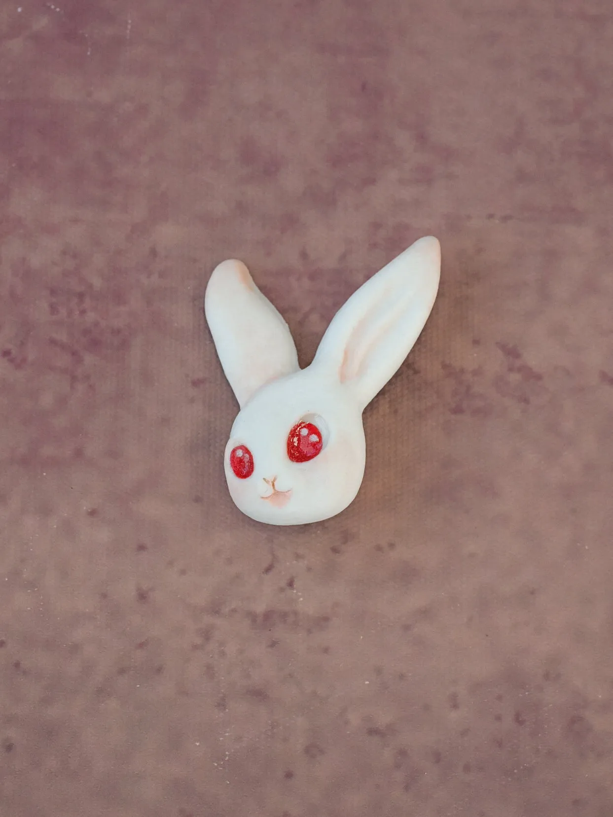 Cathy Au 3/4 View Bunny Brooch