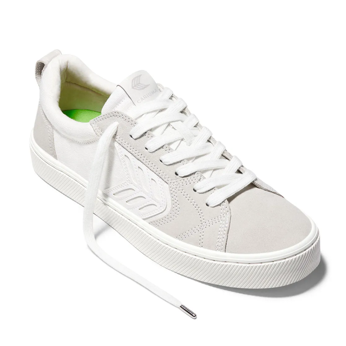 CATIBA PRO OFF-WHITE CANVAS VINTAGE WHITE SUEDE OFF-WHITE LOGO SNEAKER