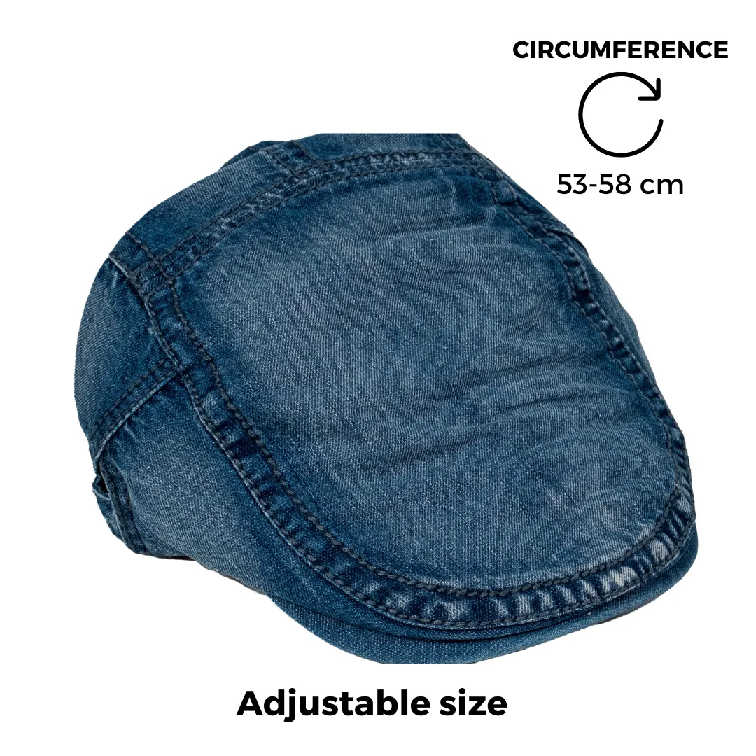 Chokore Denim Flat Ivy Cap (Blue)