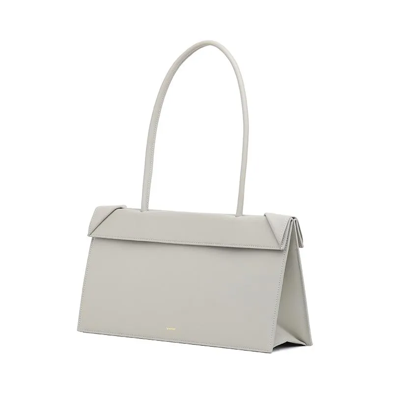 Click Medium Foldable Shoulder Bag - Gray