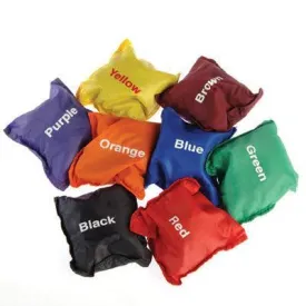Colour Flat Bean Bags (Set of 8)
