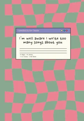 Composition notebook wide ruled : Harry Styles inspired