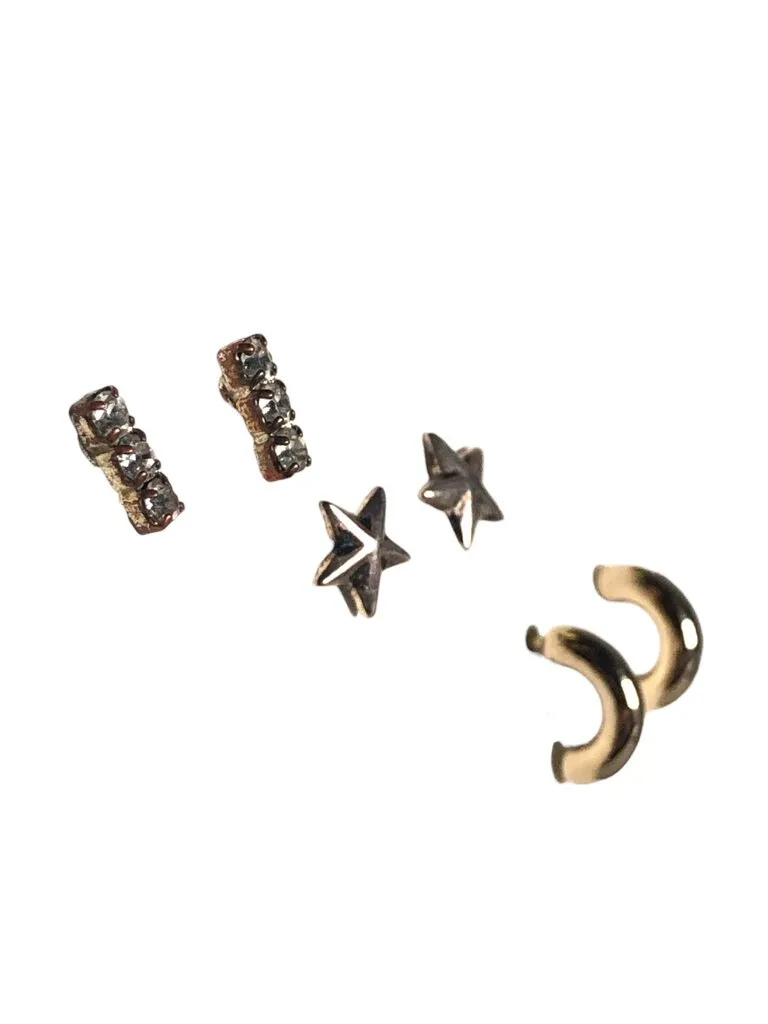 Costume earring trio