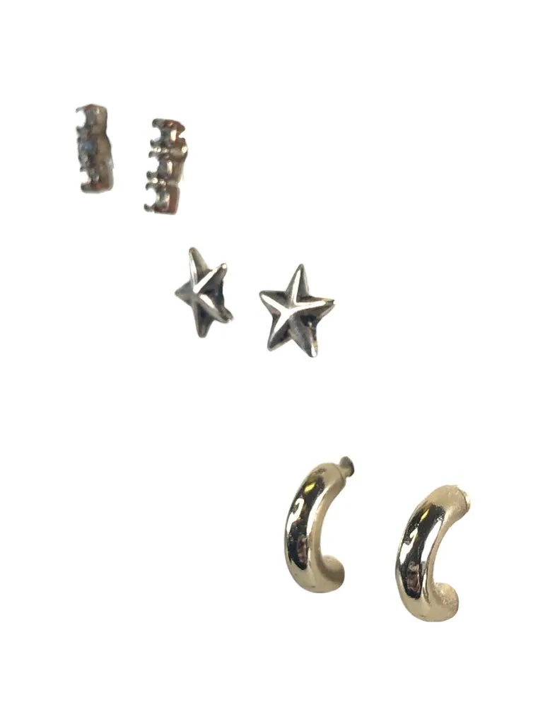 Costume earring trio