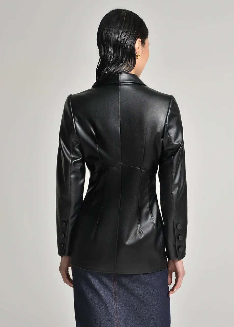 COWBOY VEGAN LEATHER BLAZER