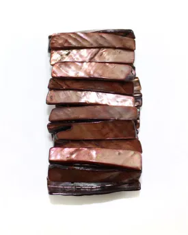 Dark Brown Natural Sea Shell Stick Shape Bracelet