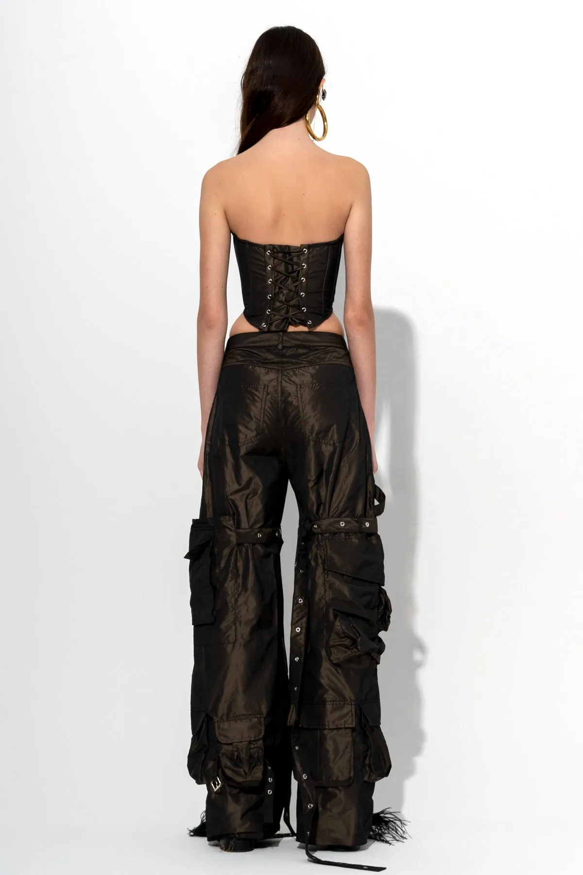 DARK BROWN SHAPED CORSET