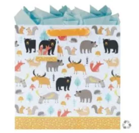 Deep Wood Antics large square gift bag