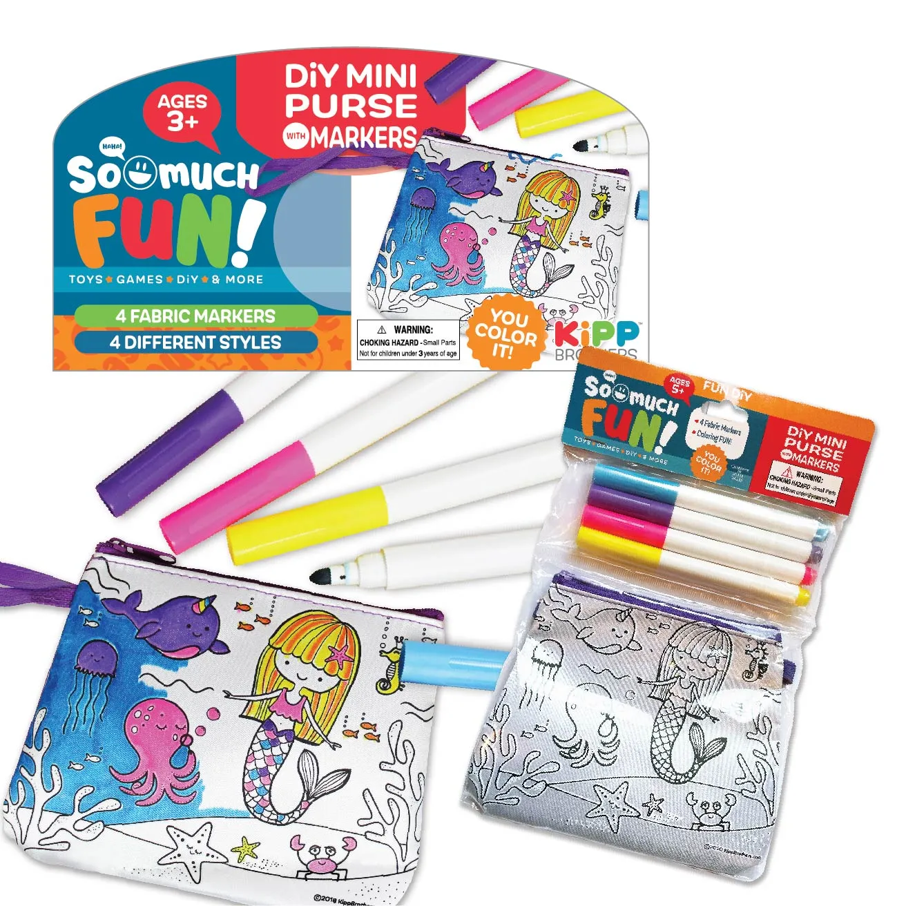 Diy Mini Purse with Markers - 12 Pieces Per Pack 22942