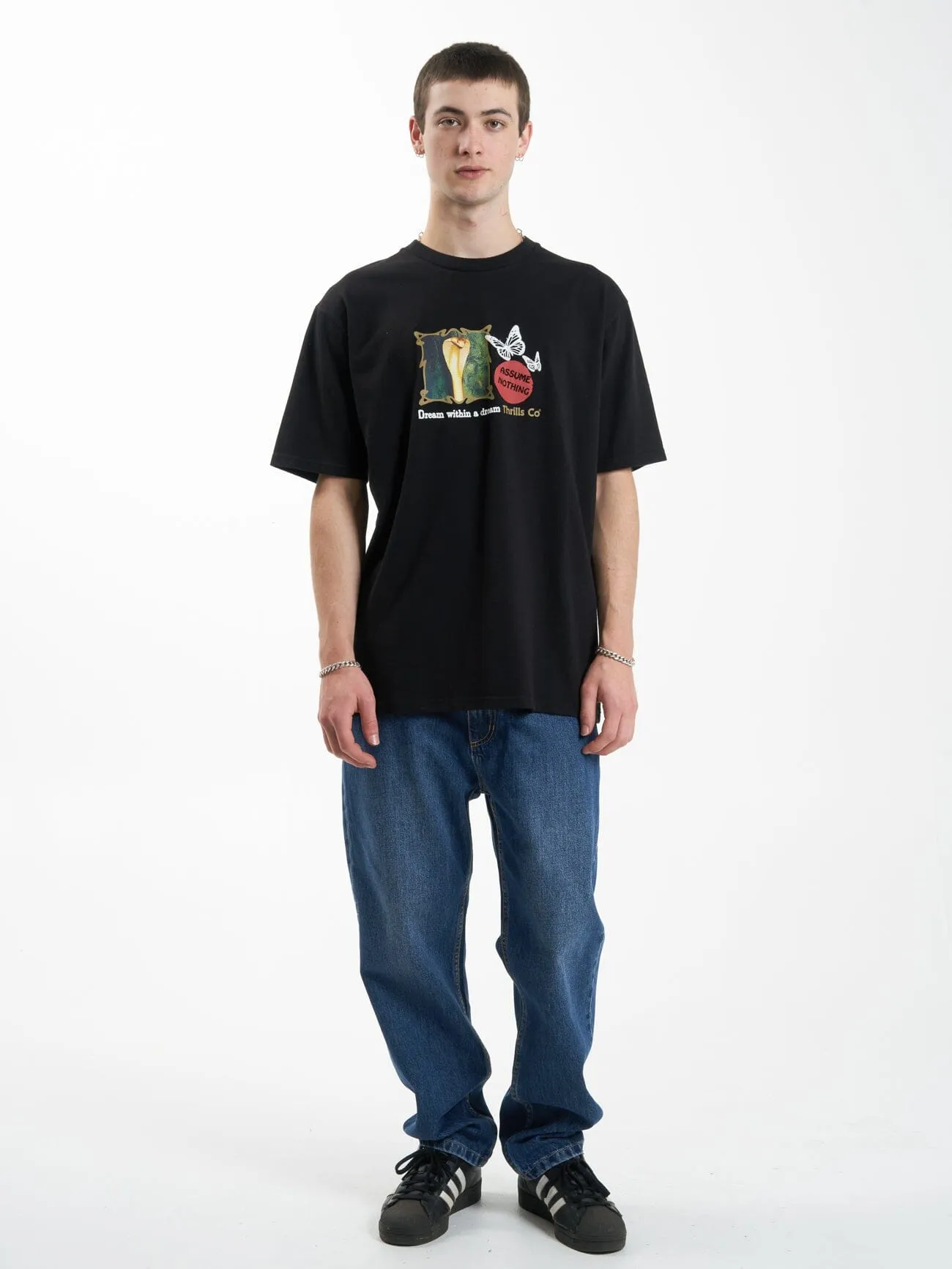 Dream Within a Dream  Oversize Fit Tee - Black