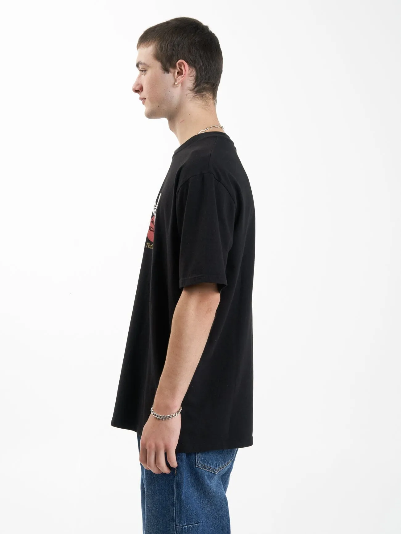 Dream Within a Dream  Oversize Fit Tee - Black