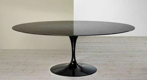 Eero Saarinen Tulip  Table - Oval Tulip Dining 48 x 78 Inch