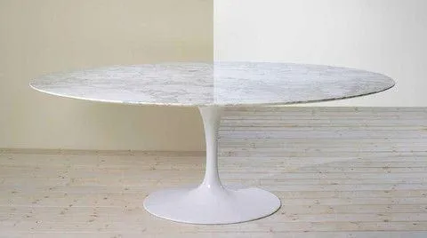 Eero Saarinen Tulip  Table - Oval Tulip Dining 48 x 78 Inch