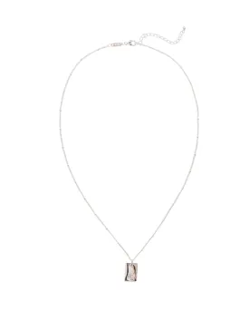 Elly Lou February Flower Necklace- Silver