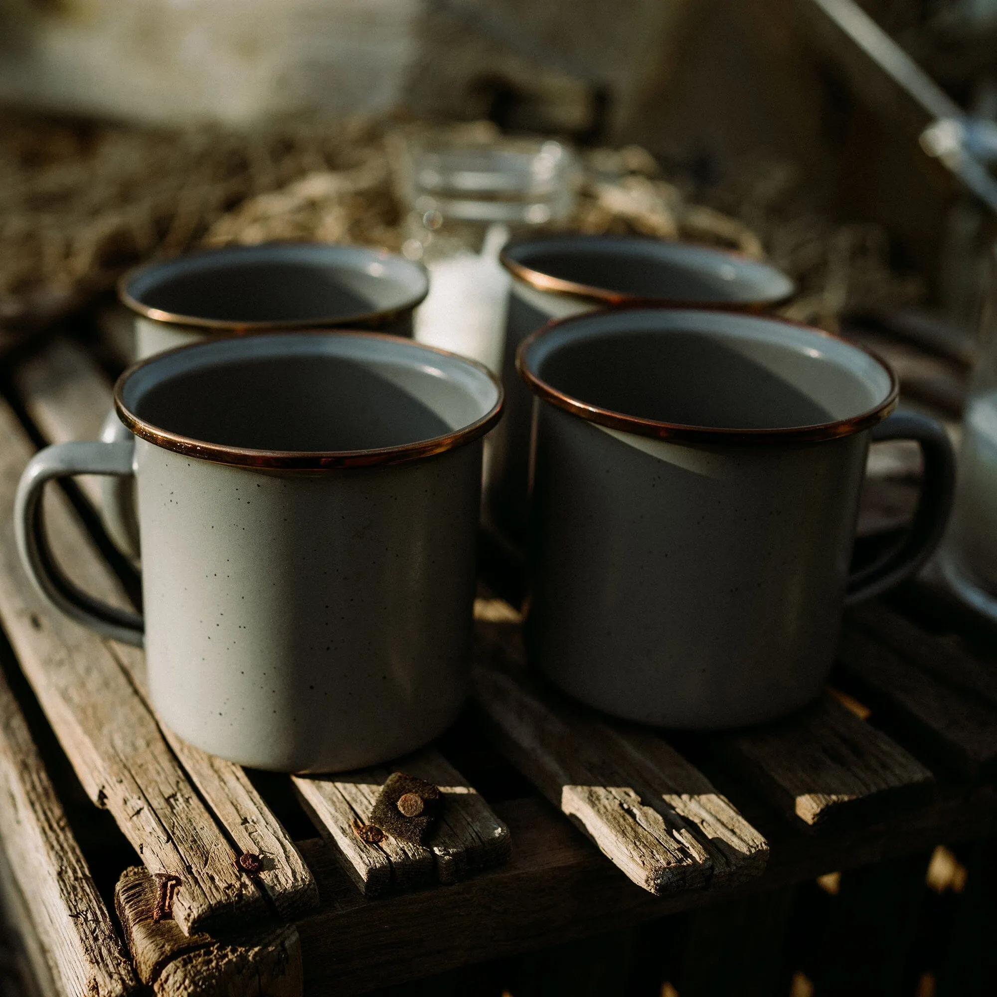 Enamelware Dining Collection - Slate Gray